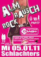 Sigmarszell/Schlachters: AlmRauschRock mit CRASH am Mittwoch, 05.01.2011