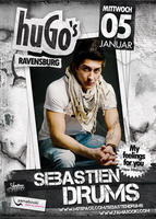 SEBASTIEN DRUMS Live! im Club huGo's Ravensburg am Mittwoch, 05.01.2011