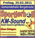 Sportlerball     DIE Fasnets-Party mit den DJs von KM Sound am Freitag, 25.02.2011