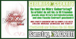Geburtstagsparty @ Mirage am Samstag, 26.03.2011