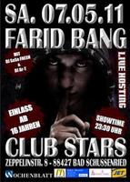 Farid Bang im CLUB STARS am Samstag, 07.05.2011