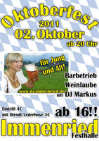 Oktoberfest 2011 der Narrenzunft Immenried e.V. am Sonntag, 02.10.2011