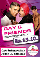 Gay and Friends Party am Samstag, 15.10.2011