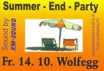 !!!!!!Summer-End-Party...NEUER TERMIN!!!! am Freitag, 14.10.2011
