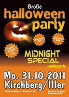 halloween-party mit Midnight Special in Kirchberg am Montag, 31.10.2011