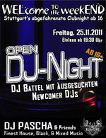 WELcome the weekEND - Open DJ Night (Party ab 16) am Freitag, 25.11.2011