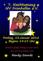 7. Nachtumzug des NV Fronhofen e.V. am Freitag, 13.01.2012