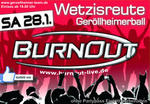 Gerllheimerball Wetzis mit BurnOut in Wetzisreute am Samstag, 28.01.2012