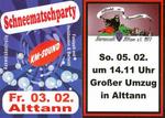 Schneematschparty in Alttann am Freitag, 03.02.2012