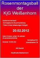Rosenmontagsball der KjG Weienhorn am Montag, 20.02.2012