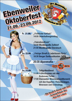 Ebenweiler Oktoberfest 21.09. bis 23.09.2012 - MVE am Samstag, 22.09.2012