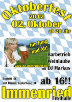 Oktoberfest 2012 der Narrenzunft Immenried e.V. am Dienstag, 02.10.2012