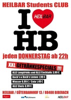 I love HB - HEILBAR Students Club (jeden Donnerstag) am Donnerstag, 18.10.2012