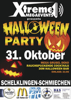 MEGA HALLOWEEN PARTY Schelklingen-Schmiechen am Mittwoch, 31.10.2012