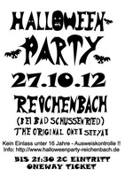    Halloweenparty Reichenbach am Samstag, 27.10.2012