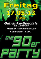 Die 90er Party im  am Freitag, 17.05.2013