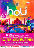 HOLI PARTY - Fest der Farben am Sonntag, 14.07.2013