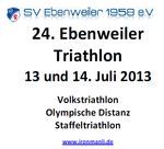 24. Ebenweiler Triathlon am Sonntag, 14.07.2013