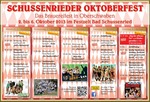 SCHUSSENRIEDER Oktoberfest - Das Brauereifest in Oberschwaben, der Eintritt ist immer frei! am Freitag, 04.10.2013