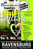Die WOCHENBLATT Single Party im Mayer Mller Schulz am Samstag, 05.10.2013
