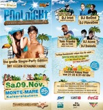 Poolnight: Die groe Single-Party EDITION mit Riesen Schaumkanone am Samstag, 09.11.2013