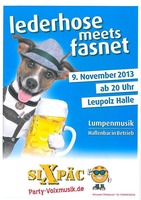 Lederhose meets Fasnet - Narrenzunft Leupolz am Samstag, 09.11.2013