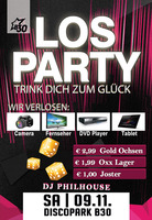 Los Party - Trink dich zum Glck @ Disco Park B30 am Samstag, 09.11.2013
