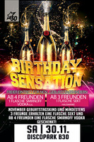 Birthday Sensation @ Disco Park B30 am Samstag, 30.11.2013