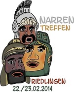 Groes Narrentreffen Riedlingen - Gole raus, Fackelumzug, Brauchtumsvorfhrungen am Samstag, 22.02.2014