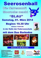 Seerosenball der NZ Moorochs am Samstag, 01.03.2014