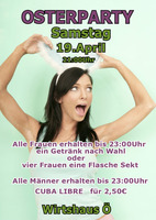 Osterparty 2014 am Samstag, 19.04.2014