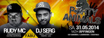 PARTY ANIMALS with RUDY MC (Springbreak Europe) // DJ SERG (Theatro Ulm) am Samstag, 31.05.2014