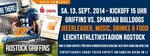 Rostock Griffins vs. Spandau Bulldogs am Samstag, 13.09.2014