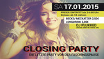 CLOSING PARTY - FREIER EINTRITT bis 24:00 Uhr - am Sa. 17.01.2015 in Biberach an der Ri (Biberach)