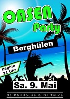 OASEN-PARTY | Berghlen | DJs PhilHouse & TWICE am Samstag, 09.05.2015