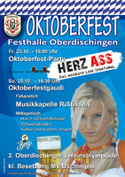 Oktoberfest Oberdischingen mit Herz-Ass am Freitag, 23.10.2015