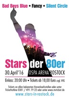 Stars der 80er am Samstag, 30.04.2016