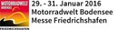 Motorradwelt Bodensee Friedrichshafen am Sonntag, 31.01.2016