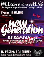 WELcome to the weekEND - New Generation (ab 16) am Freitag, 15.04.2016