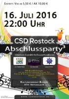 CSD Rostock - Abschlussparty 2016 am Samstag, 16.07.2016