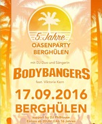 OasenParty mit II bodybangers II 17.9.2016 ClubFeeling am Samstag, 17.09.2016