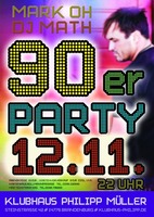 90er Jahre Party mit Mark Oh am Samstag, 12.11.2016