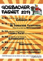 Fasnetssonntag-Umzug Gosbach am Sonntag, 26.02.2017