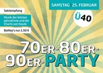 70er80er90er Party | 40-Boelparty am Samstag, 25.02.2017