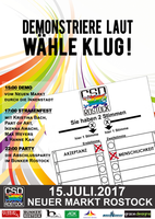 15. CSD Rostock - Demonstriere laut, whle klug! am Samstag, 15.07.2017