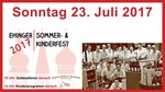 Ehgnerlnder // Ehinger Sommer- & Kinderfest 2017 am Sonntag, 23.07.2017