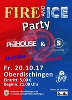 FIRE and ICE-Party Oberdischingen am Freitag, 20.10.2017