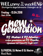 WELcome to the weekEND - New Generation (ab 16) am Freitag, 13.04.2018