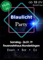 Blaulicht-Party am Narrensprung am Samstag, 26.01.2019