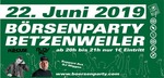 Brsenparty  zum 22.mal am Samstag, 22.06.2019